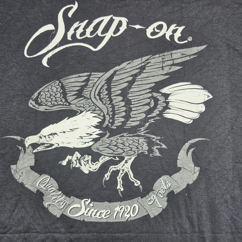 Snap-on T-Shirt Mens XL Gray New 95th Anniversary Eagle Graphic Tee 1920-2015